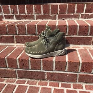 Suede tennis shoes/boots